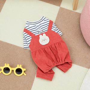 סרבל סגנון חדש לחיות מחמד אביב קיץ אופנתי ארבע רגליים מכנסי כלב בגדי זוג גור עם אבזם מתיחה - Product Image 2