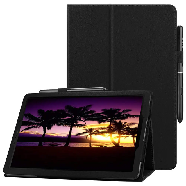 Folio Case for Samsung Galaxy Tab S4 10.5inch 2018 SM-T830/T835/T837 PU Leather Folded Stand Cover Auto Wake Sleep S Pen Holder