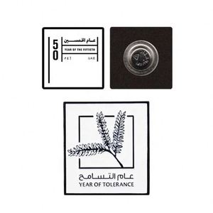 Personalized Custom Metal Epoxy Enamel Magnetic Locking <b>Pin</b> Backs Saudi Brooch UAE Saudi Badge <b>Hat</b> Lapel <b>Pins</b> Metal Crafts Gift - Product Image 1