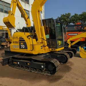 Excavadora usada KOMATSU de 7 toneladas, casi nueva, marca Original, excavadoras hidráulicas sobre orugas con motor central de segunda mano, 2017 - Product Image 3