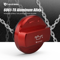 Tapa de Aluminio para Depósito de Aceite BEVINSEE para Audi A1 A3 8V RS3 8Y Q3 S3 8V TT para SEAT Leon III 5F para Cupra Formentor VZ5