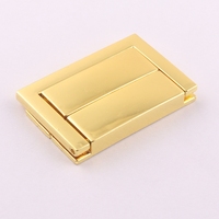 Loquet de boîte en métal couleur or pour coffret à bijoux, accessoires de valise en cuir