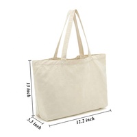 Sac fourre-tout en toile de coton naturel écologique, nouveau design 2021, pour usage quotidien, taille personnalisable, logo personnalisé, avec poignées, couleur beige.