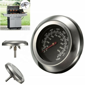 3 "Thép Không Gỉ BBQ Than Grill Pit Wood Smoker Nhiệt Kế Đo Nhiệt Độ Cao - Product Image 6