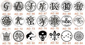 Sellos de cera de cabeza de latón Retro para impresión de letras - Product Image 5