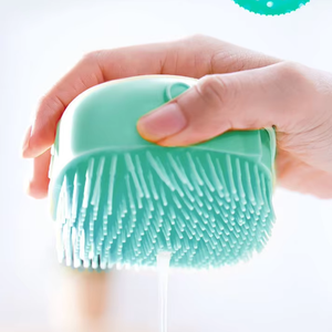 Cepillo de baño para mascotas 2 en 1, peine de masaje multifuncional, champú, Gel de ducha, limpieza de silicona para perros y gatos, todos los SUMINISTROS DE ASEO para mascotas - Product Image 1