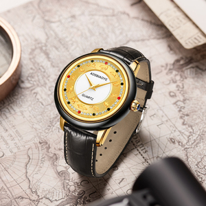 Reloj de Hombre de Jade Negro y Cuarzo con Diseño del Zodiaco Chino (Estilo Ejecutivo No Mecánico) - Product Image 5