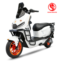 Scooter électrique longue portée avec moteur puissant sans balais, cadre en acier renforcé, moto électrique multicolore pour adultes
