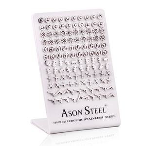 Fashion Wholesale Stainless Steel 18K Gold Plated Jewelry Cute Type Small <b>Stud</b> <b>Earrings</b> Sets Display Cards <b>Earrings</b> for Women - Product Image 4