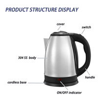 Sutai – chauffe-eau en acier inoxydable de haute qualité, bouilloire moderne avec interrupteur thermique, fabricant en gros, chine