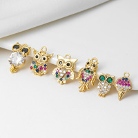Collier ZUOLA en laiton écologique plaqué or véritable 18 carats avec pendentif animal créatif et zircone 5A – Accessoire de mode