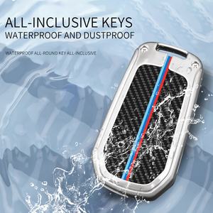 Pour coque de protection de clé de voiture pour Peugeot 208 fibre de carbone de nouveaux matériaux bon <span class=keywords><strong>prix</strong></span> housse de voiture clé Zinc - Product Image 4