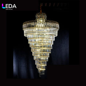 LEDA Hotel <b>Wedding</b> Banquet Multi-layer Spiral Crystal Chandelier Ceiling Pendant <b>Light</b> for Indoor <b>Wedding</b> Decoration - Product Image 2