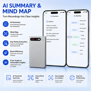 Enregistreur d'appels magnétique IA avec transcription vocale, 80 heures d'enregistrement, <span class=keywords><strong>audio</strong></span> HD pour appels professionnels - Product Image 3