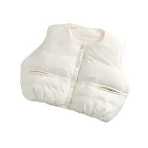 Chaleco de niño engrosado 2023 nuevo Otoño e Invierno abajo pan de algodón ropa Chaleco de algodón para bebés para niños fuera de usar