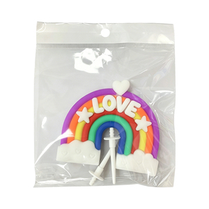 ของตกแต่งเค้กเมฆสีรุ้งจากดินน้ำมันหลากสีสัน สำหรับงานวันเกิดเด็ก อุปกรณ์ทำคัพ<span class=keywords><strong>เค้ก</strong></span> - Product Image 5