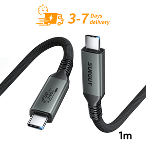 Ready to Ship SUNGUY 240W 1m <b>USB</b> <b>C</b> Power Data <b>Cable</b> Fast <b>Charging</b> <b>Cable</b> <b>Cable</b> de carga <b>USB</b> for Mobile Phone Laptop Power Bank - Product Image 1