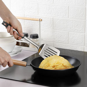 ตะหลิวทอดสแตนเลสมีด้ามจับเอบีอุปกรณ์ในครัว430ใช้ในบ้าน - Product Image 1