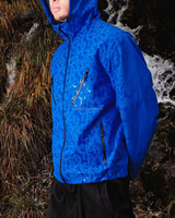Veste Coupe Large Personnalisée avec Fermeture Éclair en Polyester Nylon Imperméable et Coupe-Vent pour Hommes, Manteau à Capuche pour Randonnée en Extérieur