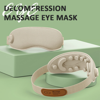 Tête de silicone 3D Migraine Autres produits de massage Vibration Chauffage Masque de massage des yeux avec vibration, détendre et réduire la fatigue oculaire