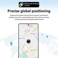 Nuevo Localizador de Llaves Inalámbrico, Dispositivo de Rastreo GPS para Mascotas y Niños, Etiqueta Inteligente Android Find My, Mini GPS Portátil de Plástico