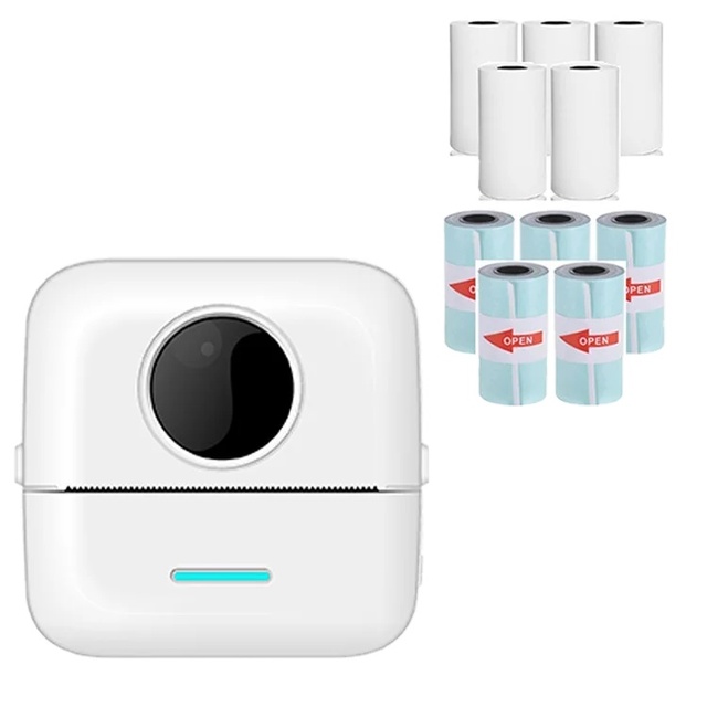 Mini Portable Thermal Pocket Mobile Printer Stickers Label Photo Wireless Printer Impresora Portatil Con Imprimante
