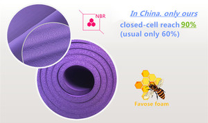 Tapis de yoga et de Pilates YINGUAN en mousse NBR épaisse de 8 mm, doux, confortable, anti-déchirure, écologique, pour entraînement en intérieur - Product Image 4