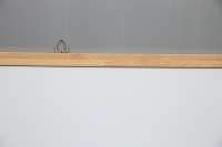 Tableau blanc magnétique mural effaçable à sec avec cadre en aluminium anodisé et dos en acier galvanisé laqué