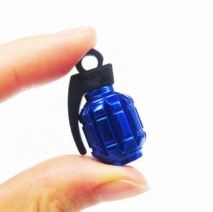 Tapas de Válvula de Neumático de Aluminio Estilo <span class=keywords><strong>Granada</strong></span>, Resistentes, a Prueba de Aire, para Autos, SUV, Camionetas, Motocicletas y Bicicletas - Product Image 5