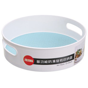 Jujing Rotating Storage Tray 30cm Diameter Anti-Slip <b>Kitchen</b> Organizer for Spices and Condiments - Product Image 1