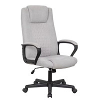 Chaise de bureau ergonomique en tissu avec hauteur réglable et roulettes pivotantes pour bureau à domicile, bureau d'ordinateur et salle d'étude