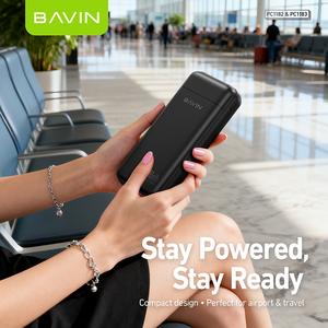 BAVIN PC1182 Chargeur <span class=keywords><strong>portable</strong></span> de voyage ultra fin à double port USB Type C, charge rapide, batterie externe 20000 mAh - Product Image 6