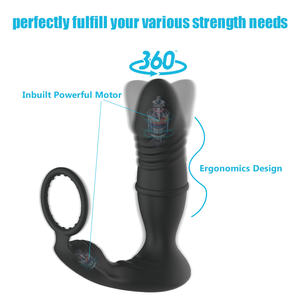 Plug Anal Super Long en Silicone liquide, gros godemiché en Silicone et ABS, Plug Anal télescopique nouvellement télécommandé, Prostate Massa - Product Image 6