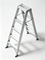 Échelle à marches en aluminium certifiée EN131, échelle pliante pour la maison avec plateau supérieur pour outils, échelle de travail portable pour l'intérieur