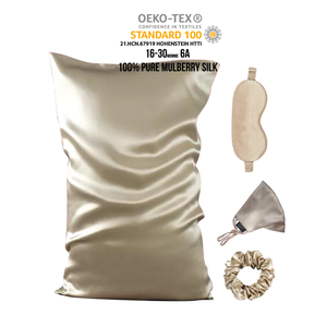 Juego de fundas de almohada de seda Mulberry 100%, juego de fundas de almohada para dormir, buen cabello y piel, juego de regalo con caja - Product Image 2