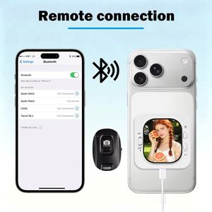Support de téléphone D13 avec écran de contrôle pour <span class=keywords><strong>vlog</strong></span> et selfies, fixation par pince pour caméra arrière, compatible iOS - Product Image 4