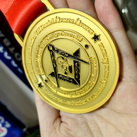 Nouveau design 3D Luxury Gold Awards Médaille en métal de finition marathon personnalisée Médailles souvenirs élégantes pour les honneurs et les trophées