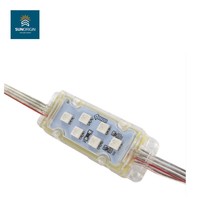 Luz Puntual LED SMD5050 RGBW DMX512 de 6 LED, IP68 Impermeable, Material de PC, DC24V, para Decoración de Edificios