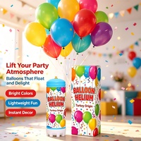 Kit de gonflage de ballons avec bouteille d'hélium - Bouteille d'hélium de 3,3 L avec valve anti-fuite pour décorations de fête