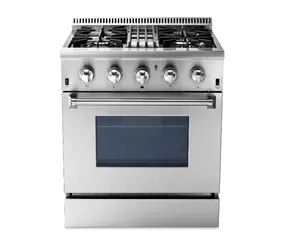 Hyxion 30Inch Professional Stainless Steel Dual Fuel Range OEM / ODM Services