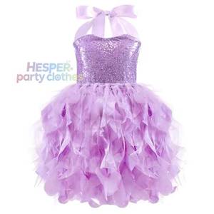 Vestido de Fiesta de Tul con Lentejuelas Brillantes HP Tutu para Niñas Pequeñas, Traje de Princesa para Cumpleaños, Baile de Graduación, Vestido de Gala - Product Image 1