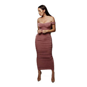 Sexy Club <span class=keywords><strong>senza</strong></span> <span class=keywords><strong>spalline</strong></span> <span class=keywords><strong>abito</strong></span> aderente Midi al ginocchio eleganti abiti da Festa da donna doppi strati abiti rossi Vestidos De Festa - Product Image 3