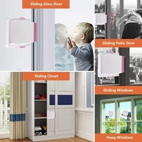 Porte coulissante en verre Serrure de sécurité pour enfants pour porte coulissante en verre Fenêtres coulissantes Patios Placard Armoire Portes Bébé Serrure Preuve