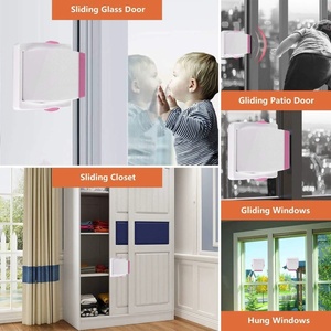 Porte coulissante en verre Serrure de sécurité <span class=keywords><strong>pour</strong></span> enfants <span class=keywords><strong>pour</strong></span> porte coulissante en verre Fenêtres coulissantes Patios <span class=keywords><strong>Placard</strong></span> Armoire Portes Bébé Serrure Preuve - Product Image 6