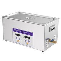 Nettoyeur à ultrasons industriel électrique 22L 40KHz avec minuterie numérique, chauffage réglable, dégazage et nettoyage des pièces métalliques