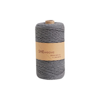 Fil de macramé torsadé en gros, cordon de macramé, 3 mm, 3 brins, torsadé, coton doux, corde