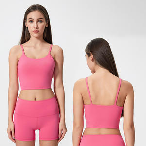 เสื้อกั๊กครอปสำหรับผู้หญิงเสื้อกล้ามออกกำลังกายโยคะด้านหลังสวยใหม่2024 - Product Image 1