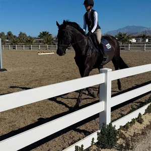 سياج من الفينيل متعدد الفينيل من البلاستيك البلاستيكي 4 سكك حديدية 6 "، مزرعة رخيصة 4 سكك حديدية ، 4 سكك حديدية من الخشب والحبوب - Product Image 1