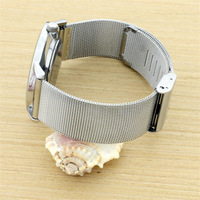 0.4 ligne boucle de maille milanaise à dégagement rapide bracelet de montre magnétique en acier inoxydable 8/10/12/14/16/18/20/22/24mm bracelet en métal