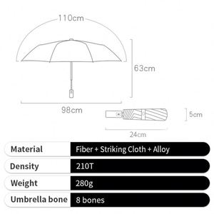 Windproof Uv Promotional Wholesale Gift Manual <b>Umbrella</b> <b>Foldable</b> Reverse - Product Image 4